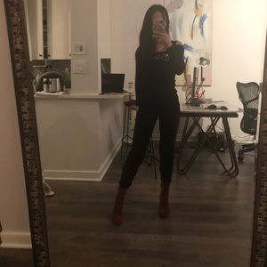 Faith connexion lamb leather skinny pant